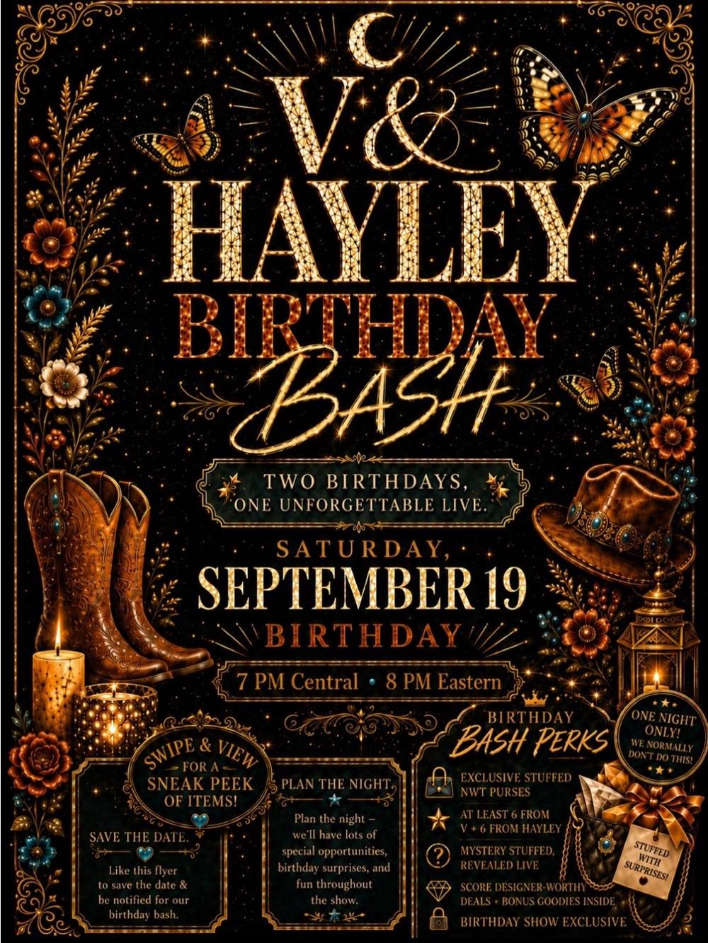 Live Show Flyer, Hangout with @hey_its_hayley ❤️Unlisted, steal deals, and more! - Picture 3 of 14